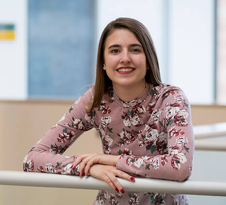 St. Norbert College English alum Alexa Paleka poses for a photo.