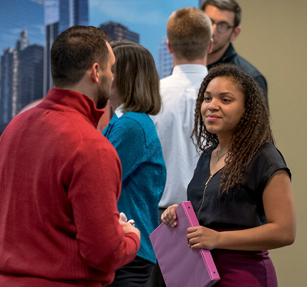 Students in professional dress